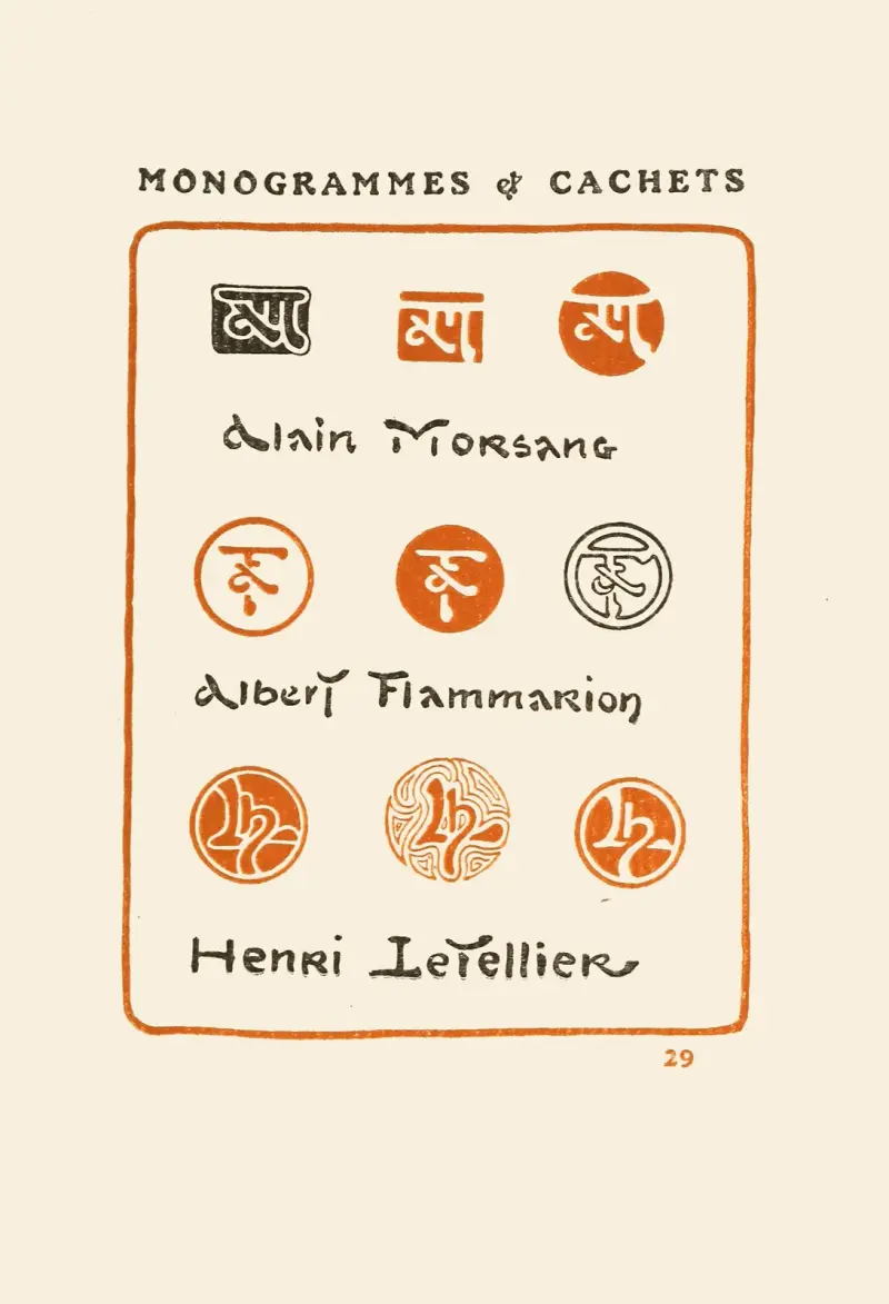 Andra boken om monogram, märken, sigill och exlibris pl. 27 av George Auriol