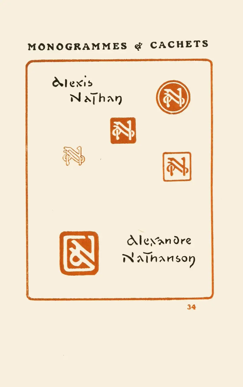 Andra boken om monogram, märken, sigill och exlibris pl. 32 av George Auriol