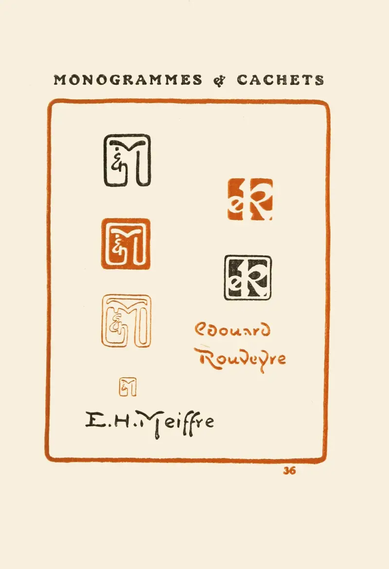 Andra boken om monogram, märken, sigill och exlibris pl. 34 av George Auriol