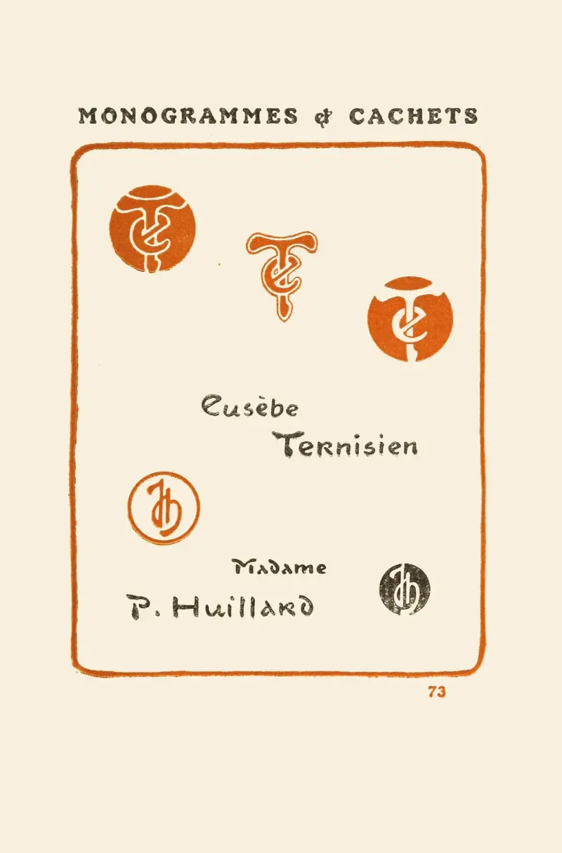 Andra boken om monogram, märken, sigill och exlibris, pl. 71 av George Auriol