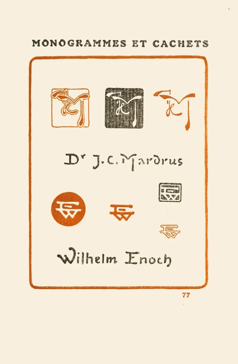 Andra boken om monogram, märken, sigill och exlibris pl. 75 av George Auriol