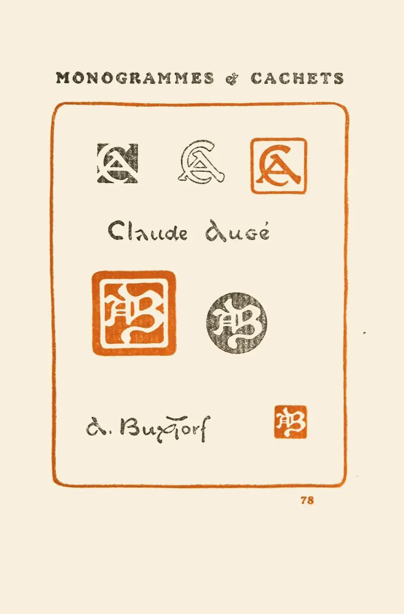 Andra boken om monogram, märken, sigill och exlibris pl. 76 av George Auriol