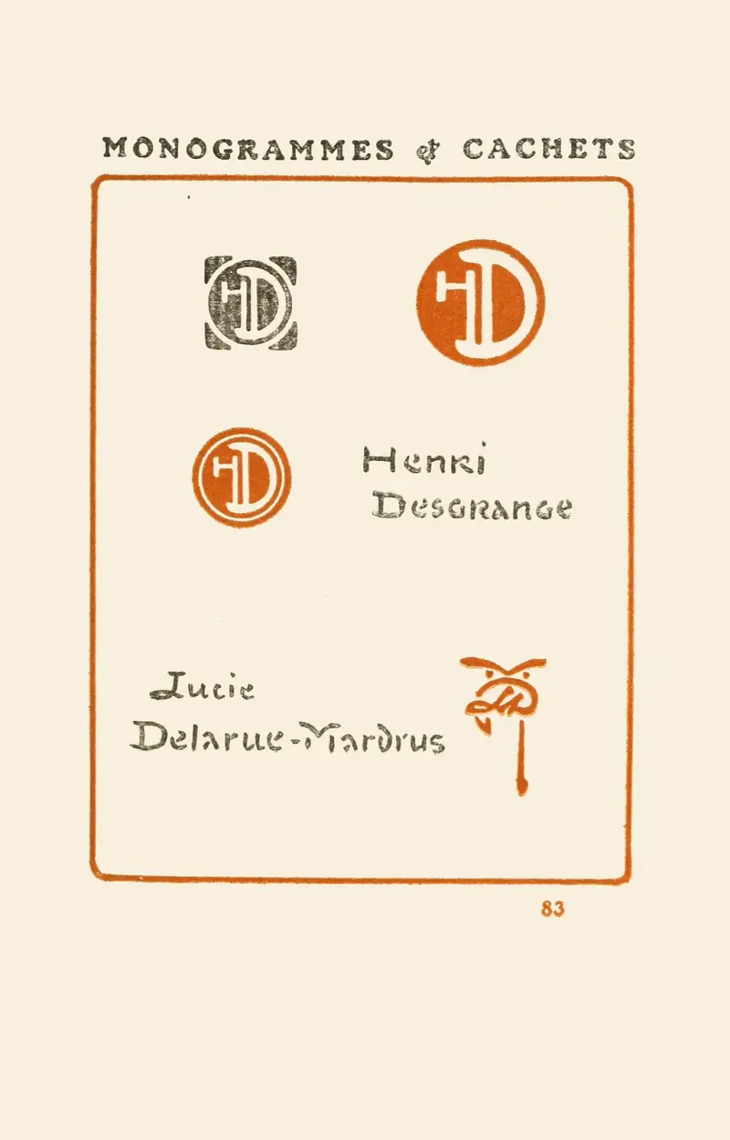 Andra boken om monogram, märken, sigill och exlibris pl. 81 av George Auriol