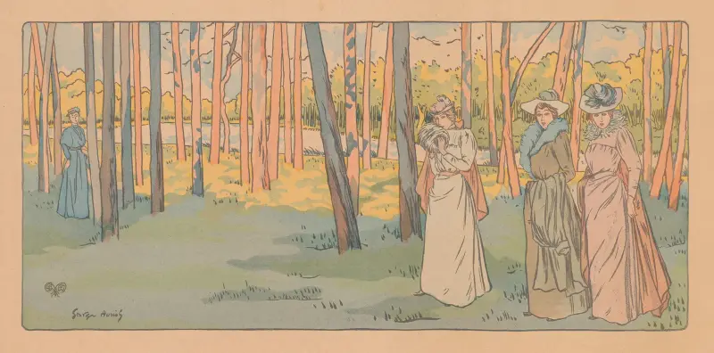 Promenad i skogen av George Auriol
