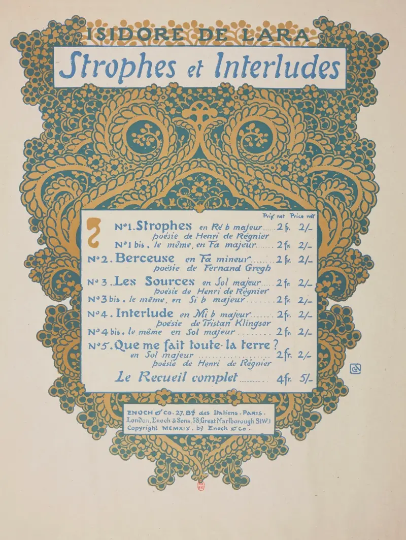 Strofer och mellanspel av George Auriol