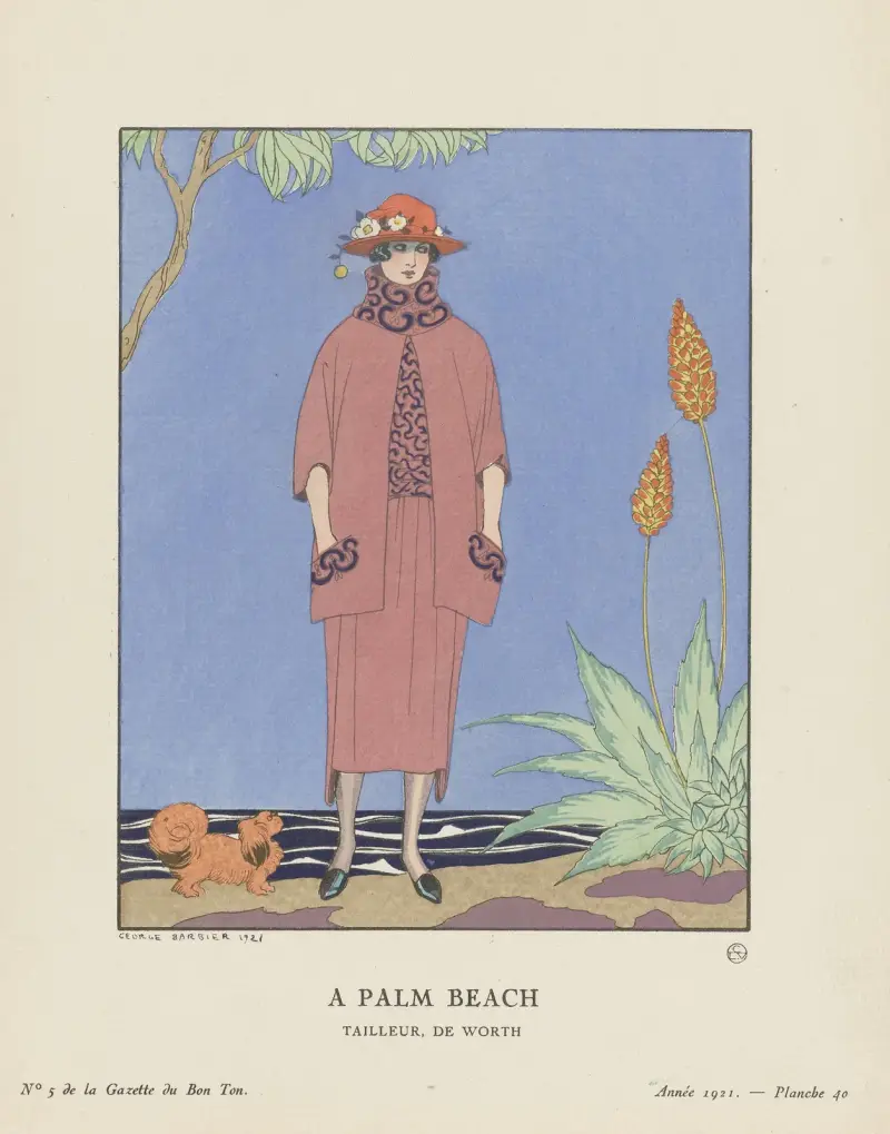 A palm beach Tailleur, de Worth av George Barbier