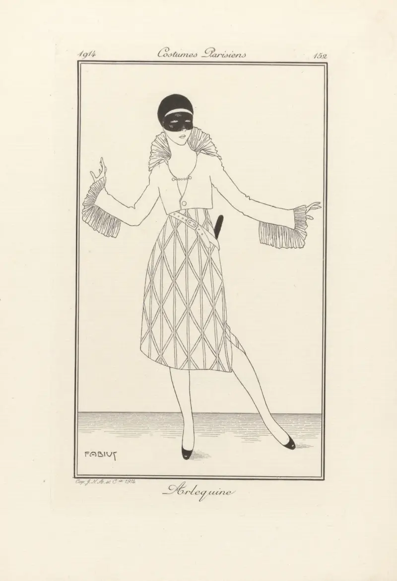 Arlequine av George Barbier