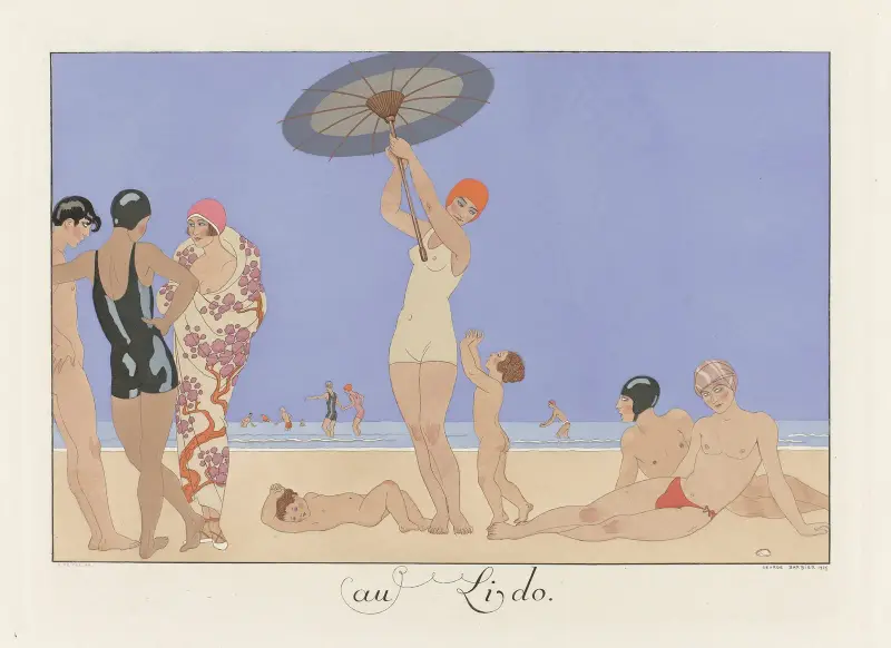 Au Lido von George Barbier