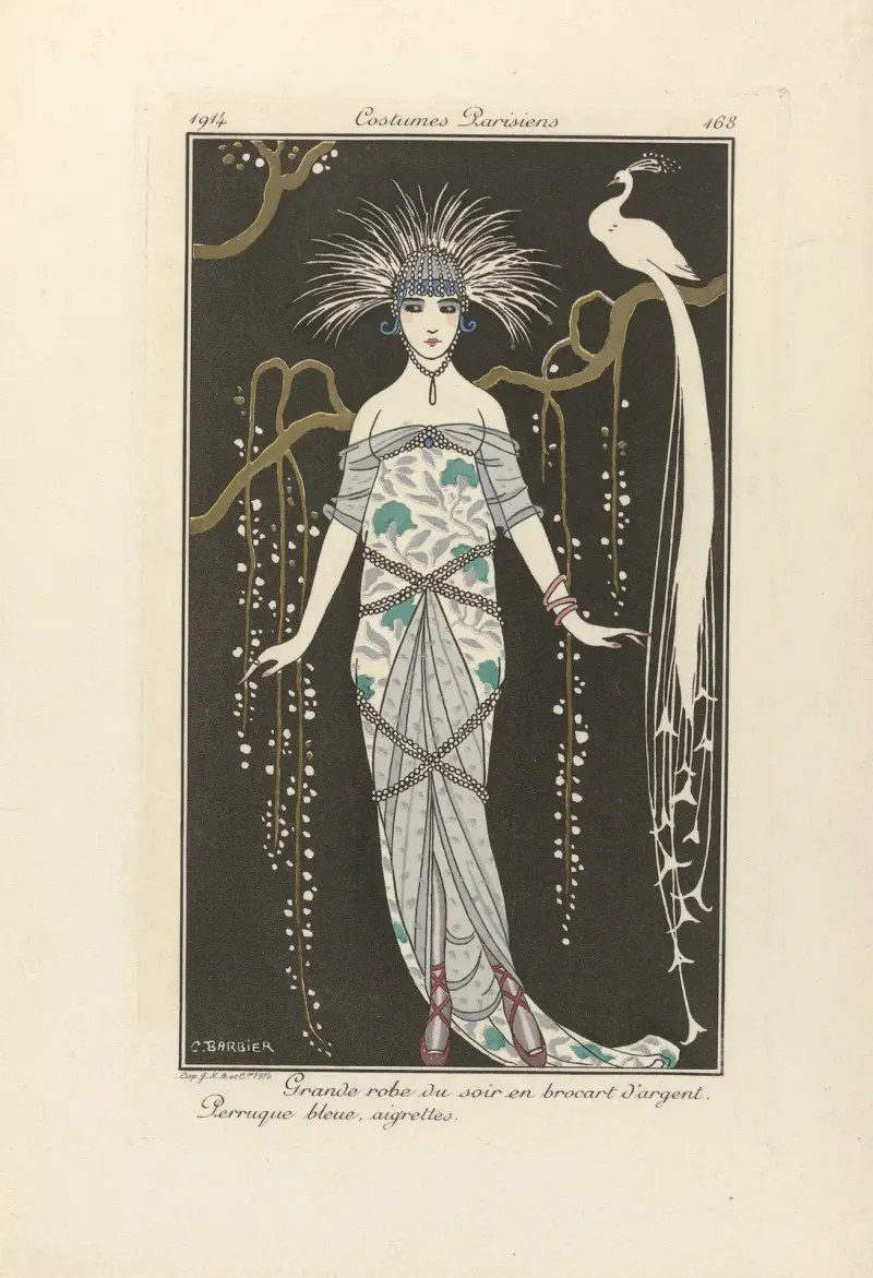 Eventails de Paquin av George Barbier