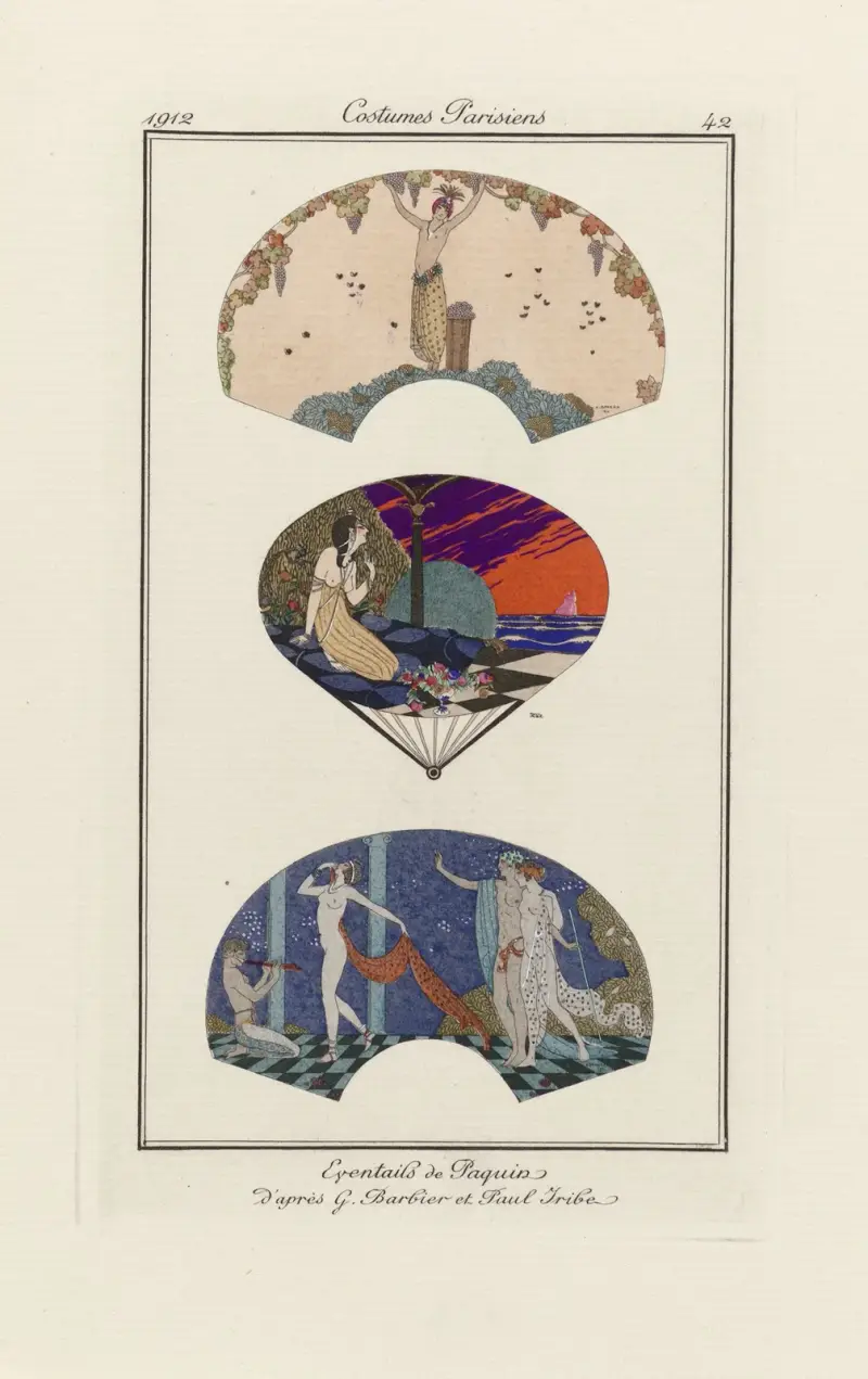 Paquins solfjädrar av George Barbier
