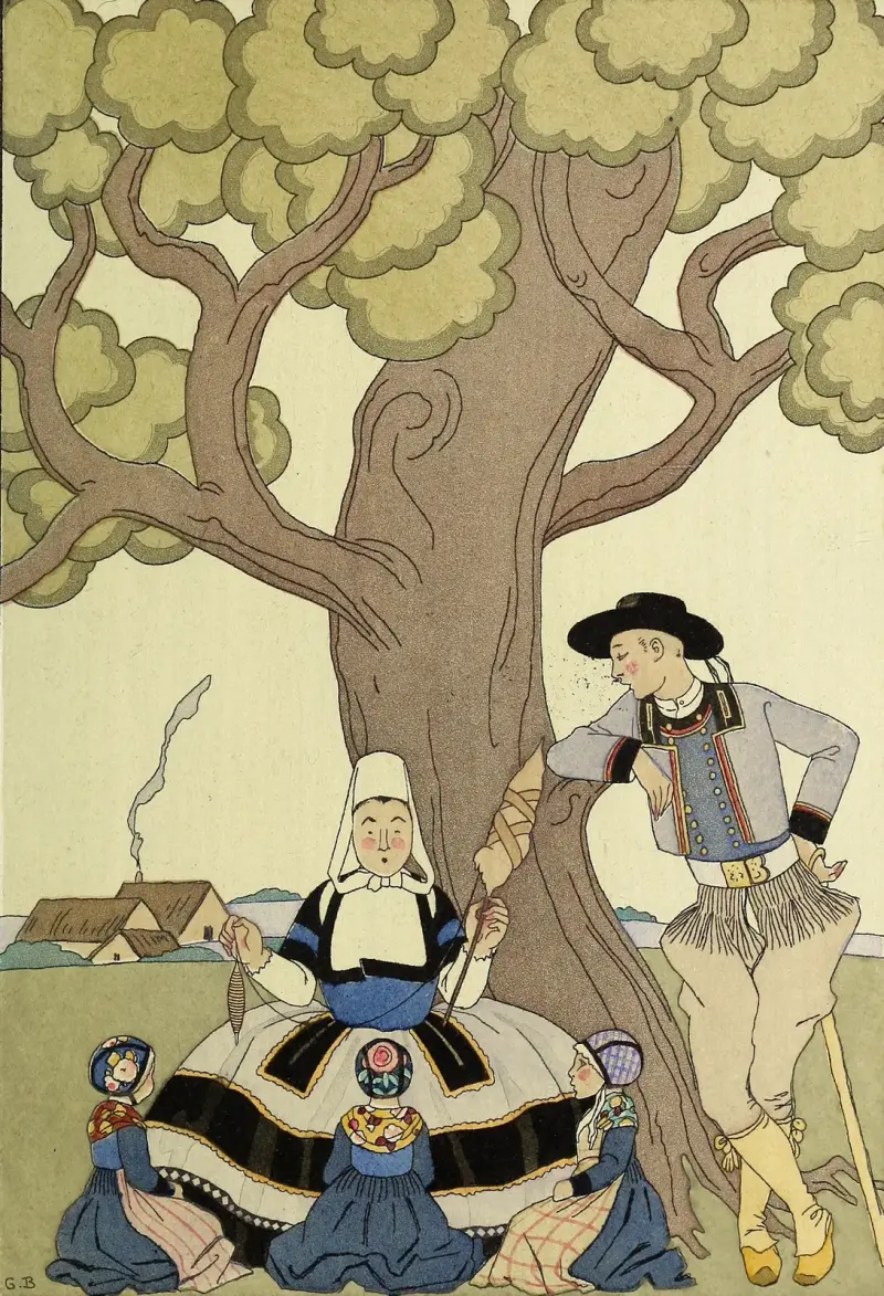 Falbalas et fanfreluches, Det var en gång av George Barbier