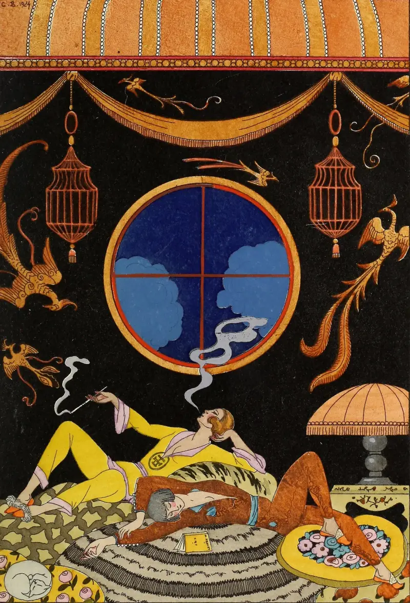 Falbalas et fanfreluches: Lättja av George Barbier