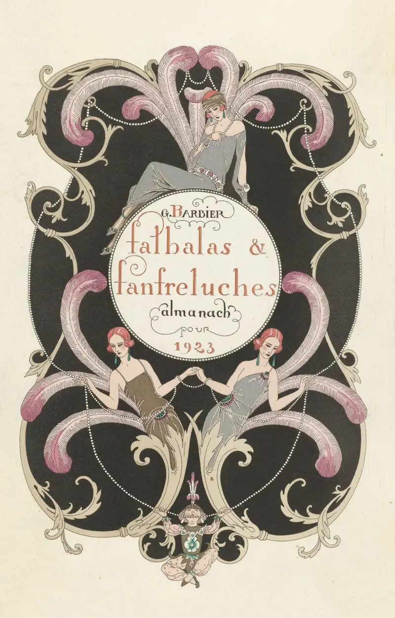 Falbalas et Fanfreluches – titel av George Barbier