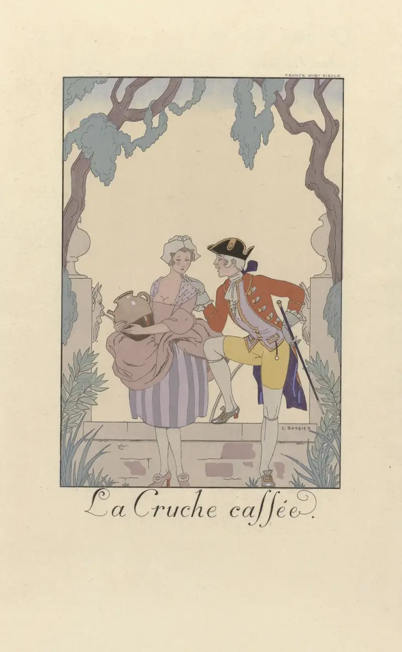 La Cruche caffée (1925_1922) av George Barbier