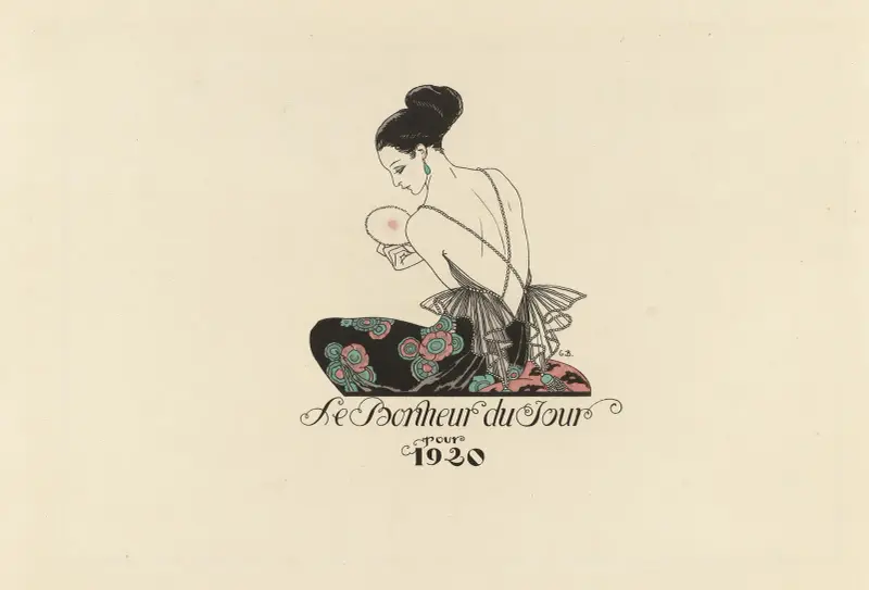 Dagens lycka för 1920 av George Barbier