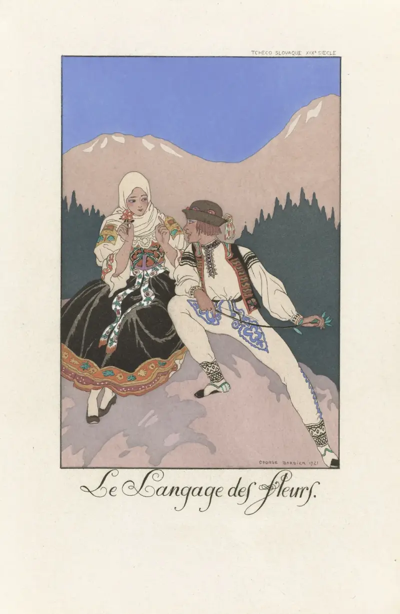 Die Sprache der Blumen von George Barbier