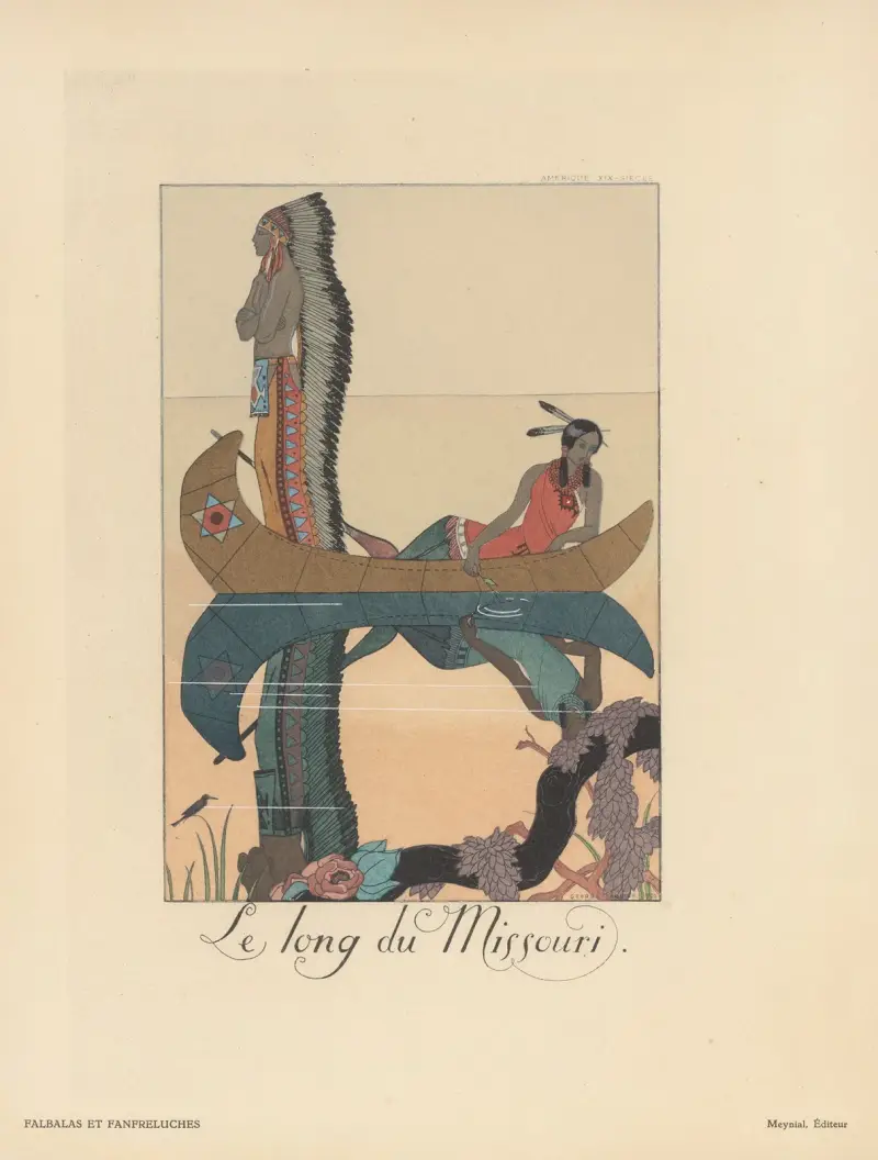 Längs Missouri (Falbalas och krusiduller) av George Barbier
