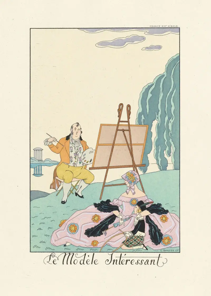 Den intressanta modellen av George Barbier