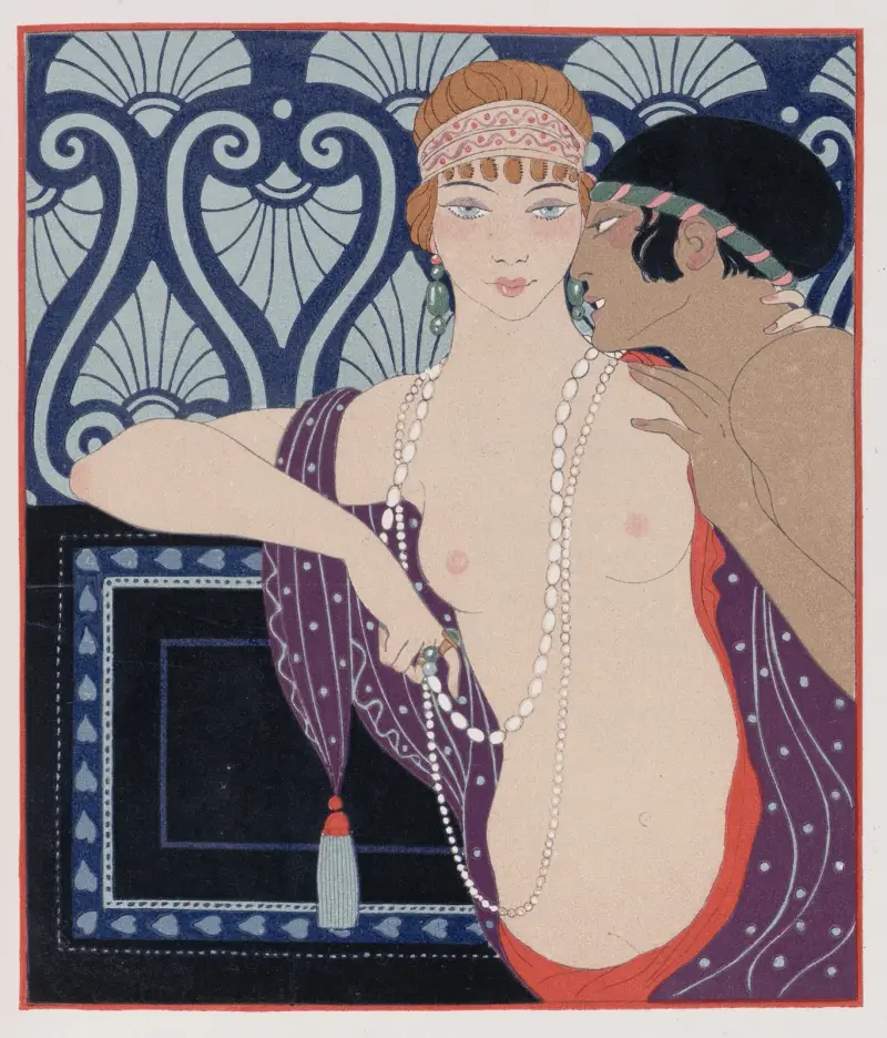 Les Trois Beautes de Mnasidika av George Barbier