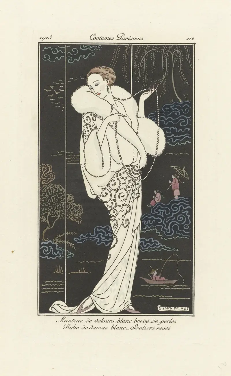 Manteau de velours av George Barbier