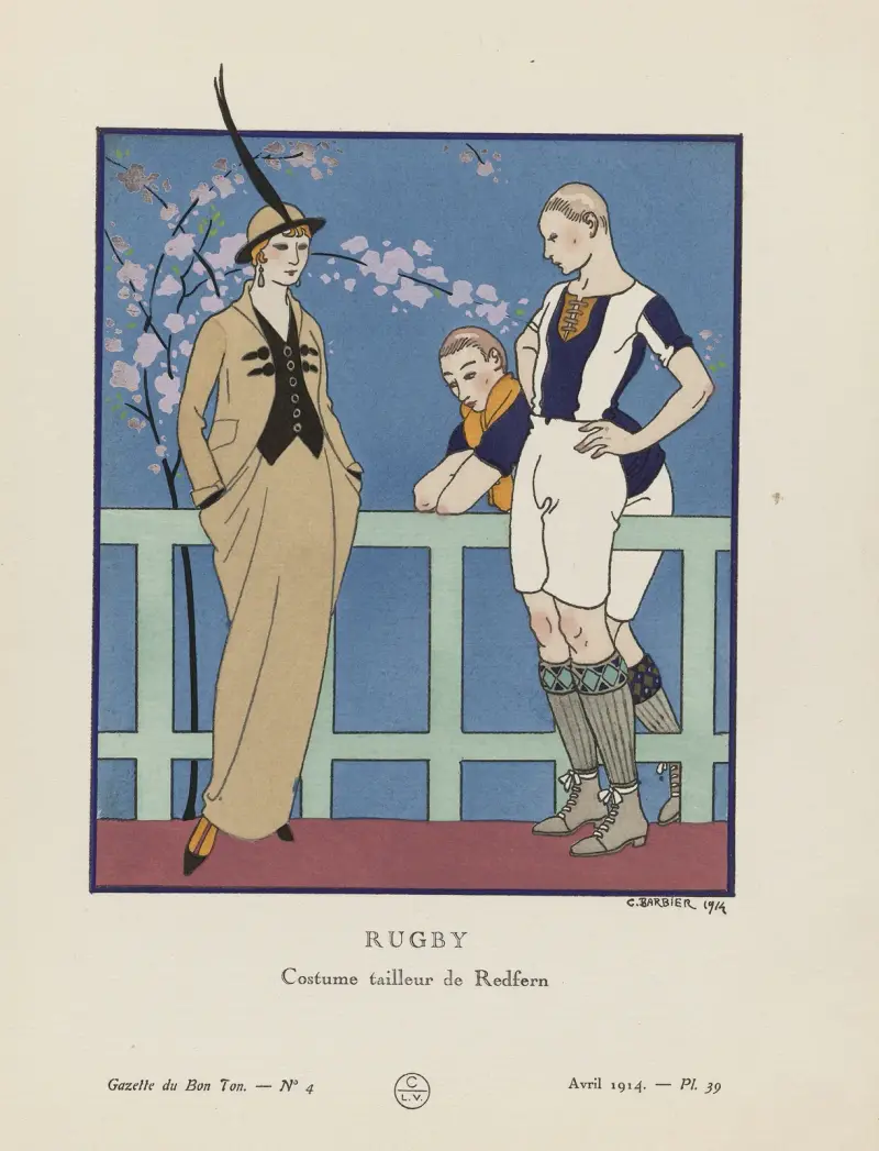 Rugbydräkt av Redfern av George Barbier