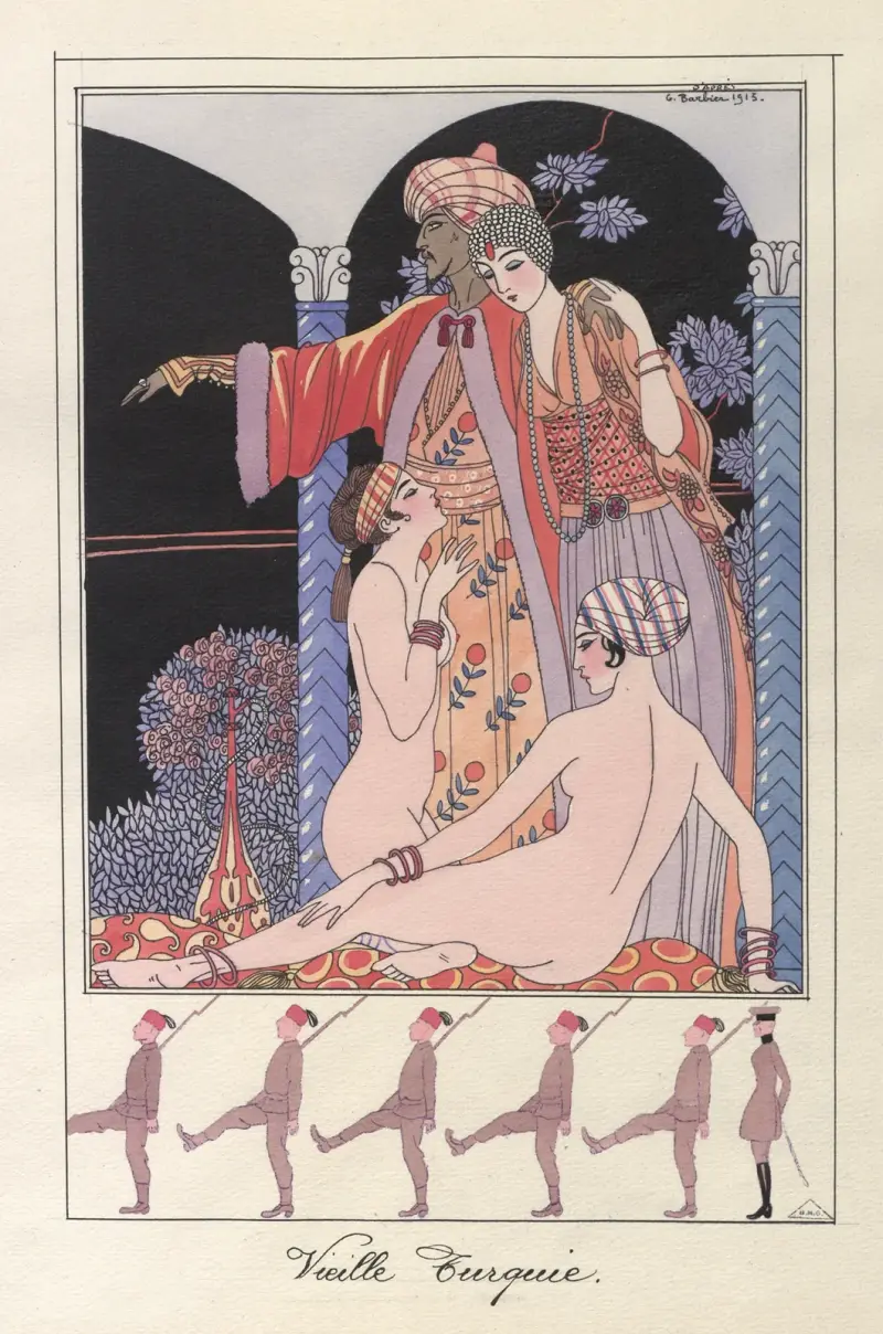 Gamla Turkiet (I seraljen) av George Barbier