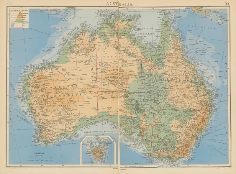 Austrálie, John George Bartholomew