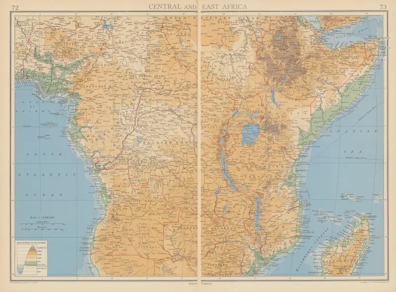Central and East Africa av John George Bartholomew