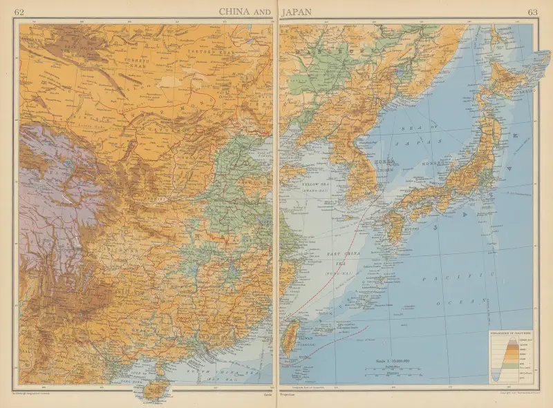 China and Japan av John George Bartholomew