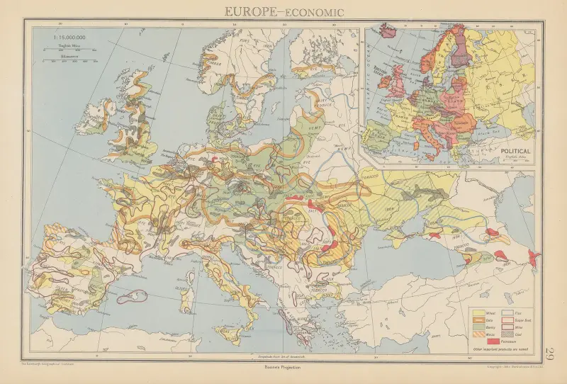 Europa, wirtschaftlich von John George Bartholomew