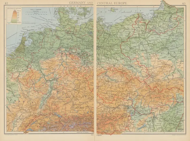 Germany and Central Europe av John George Bartholomew