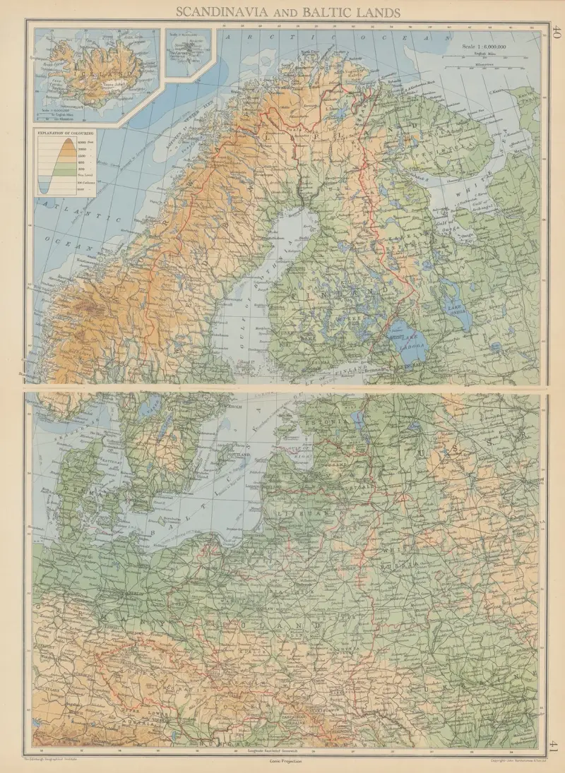 Scandinavia and Baltic Lands av John George Bartholomew