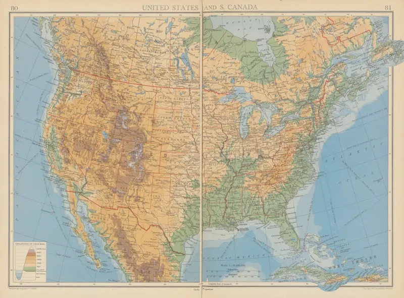 United States and S. Canada av John George Bartholomew
