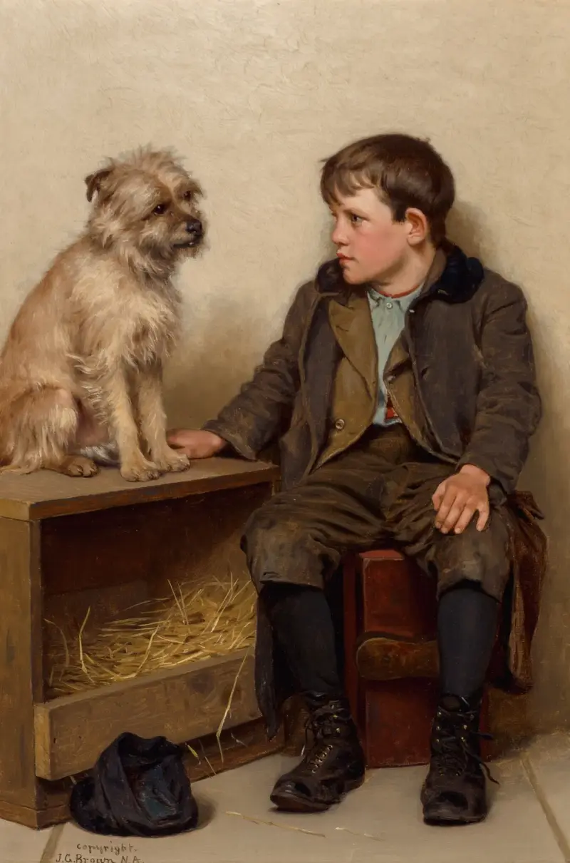A Confab av John George Brown