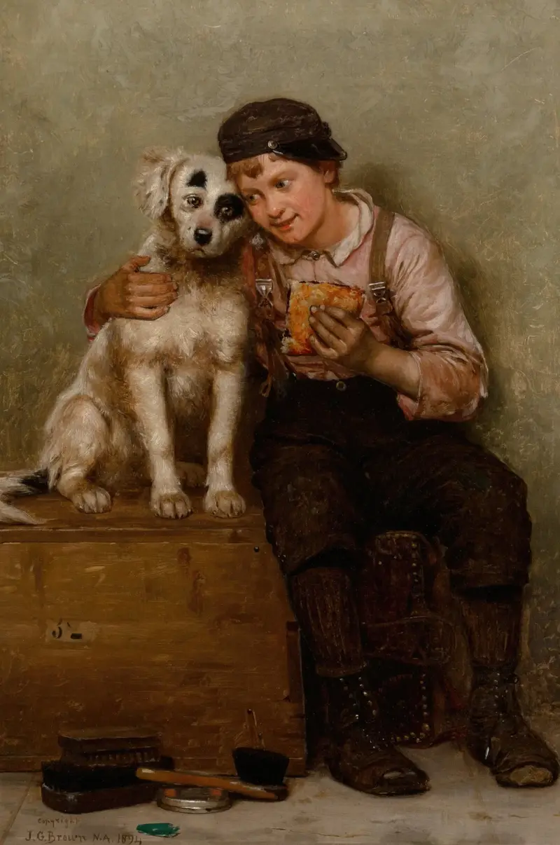 Lunch för två av John George Brown