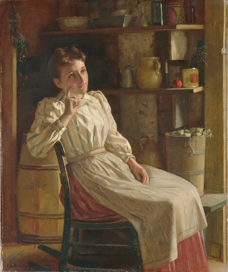 Meditace, 1900, John George Brown