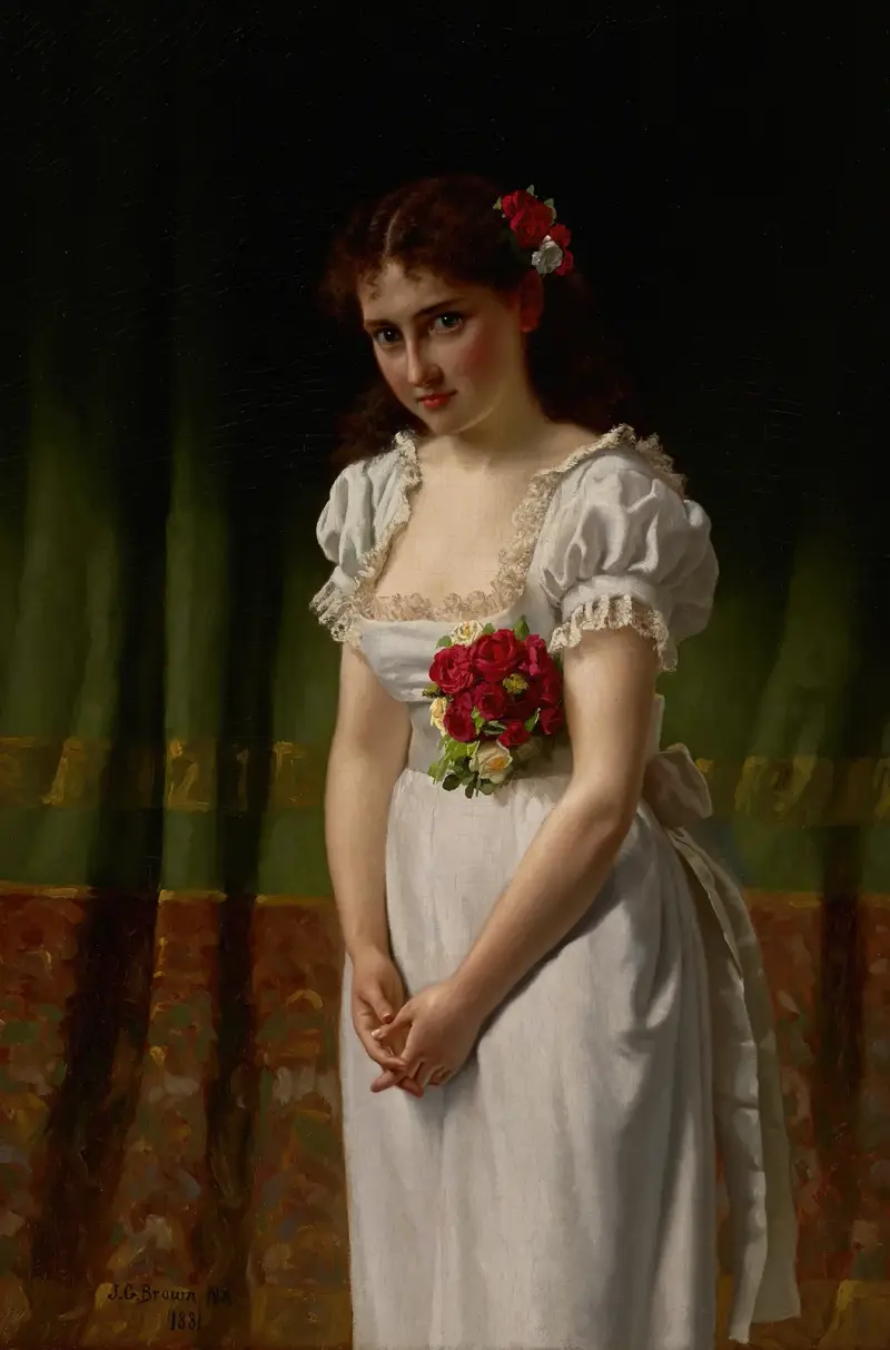 Meditace, 1881, John George Brown