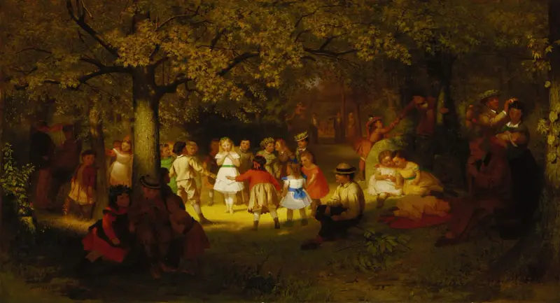 Picnic Party in the Woods av John George Brown