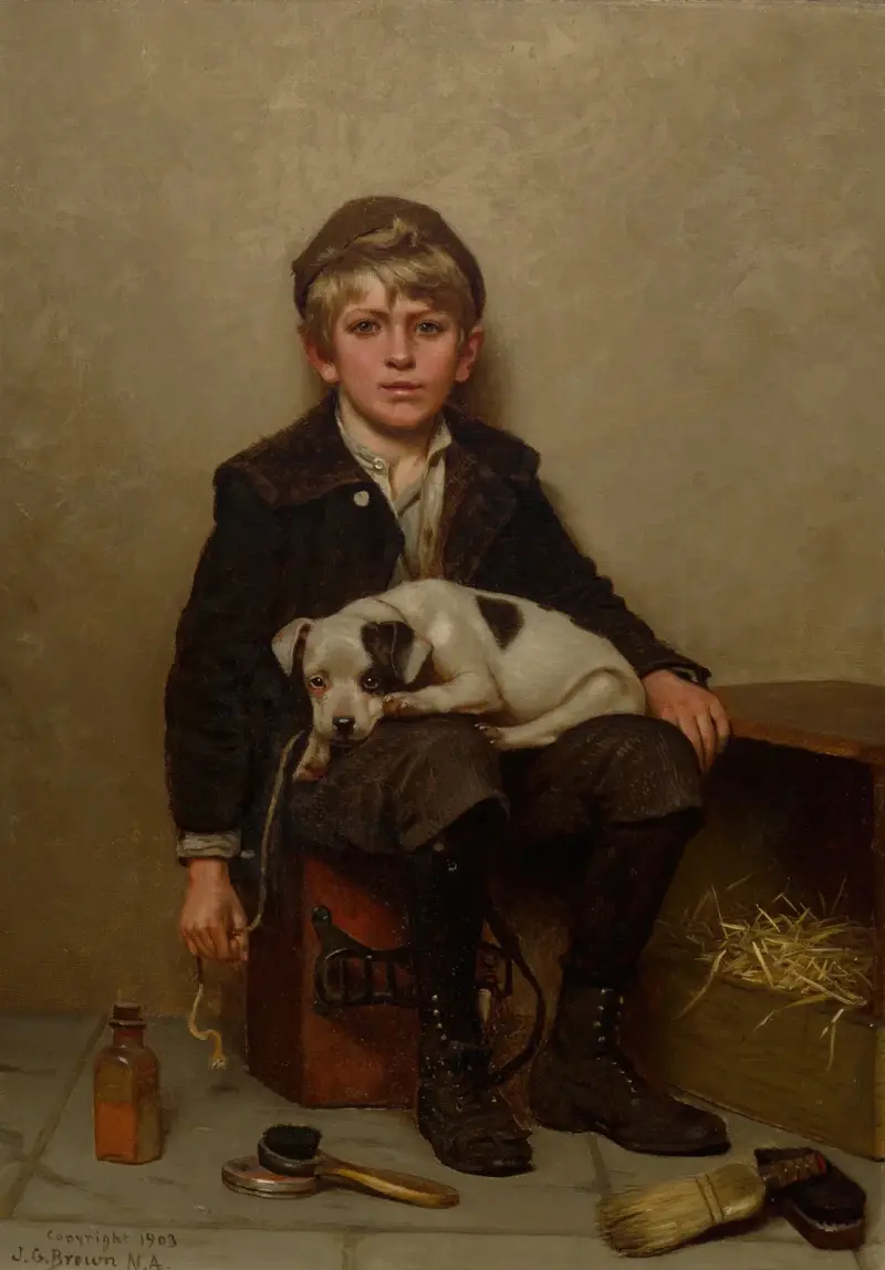 Skoputsaren av John George Brown