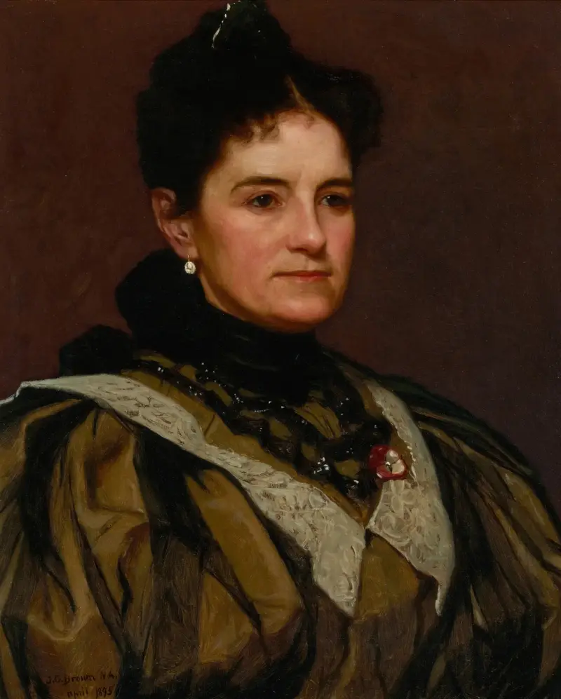 Konstnärens hustru av John George Brown
