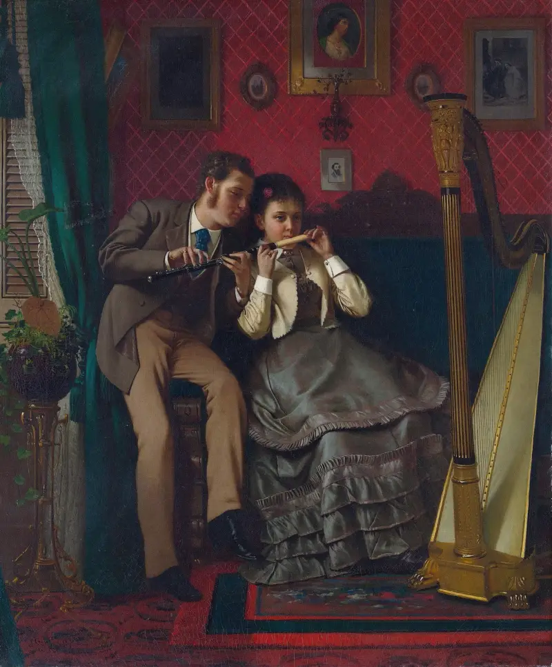 Lekcja muzyki, John George Brown
