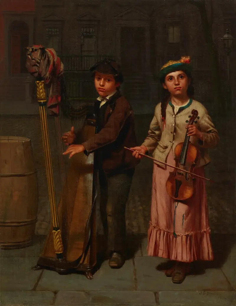 Die zwei Musiker von John George Brown