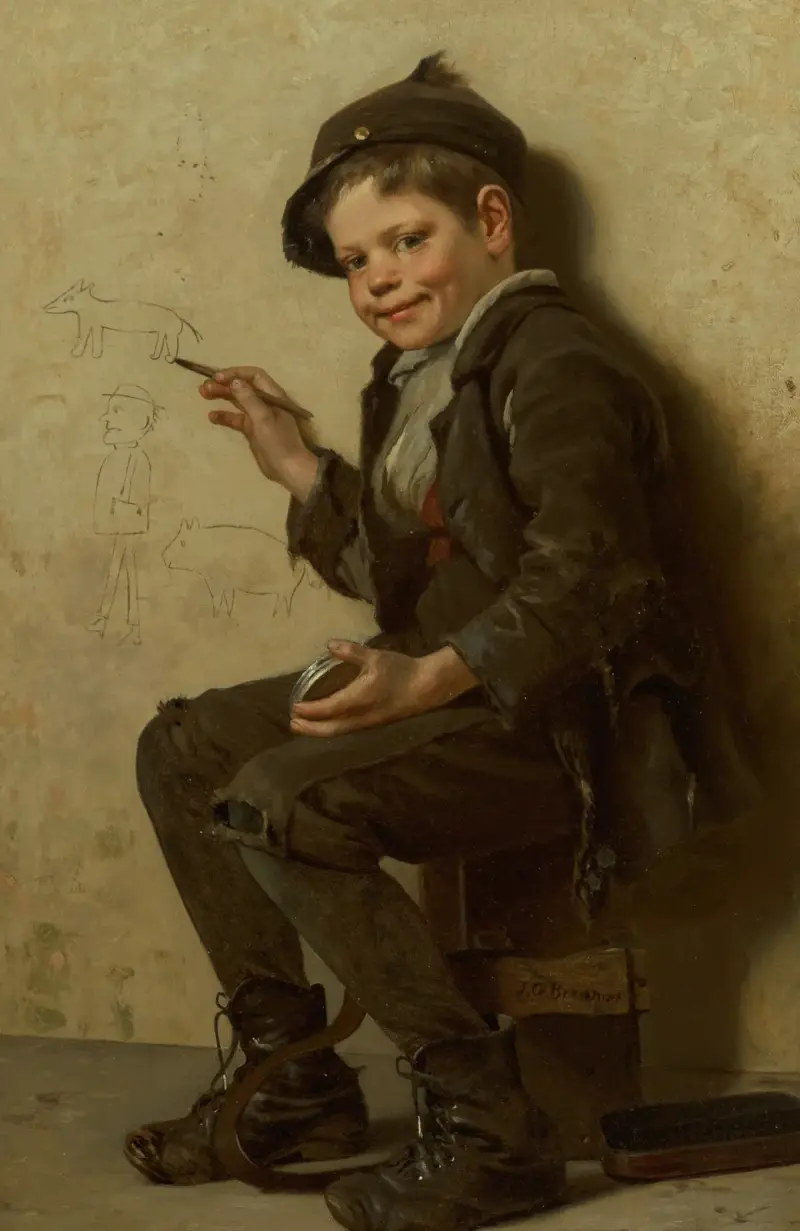 Den unga konstnären av John George Brown