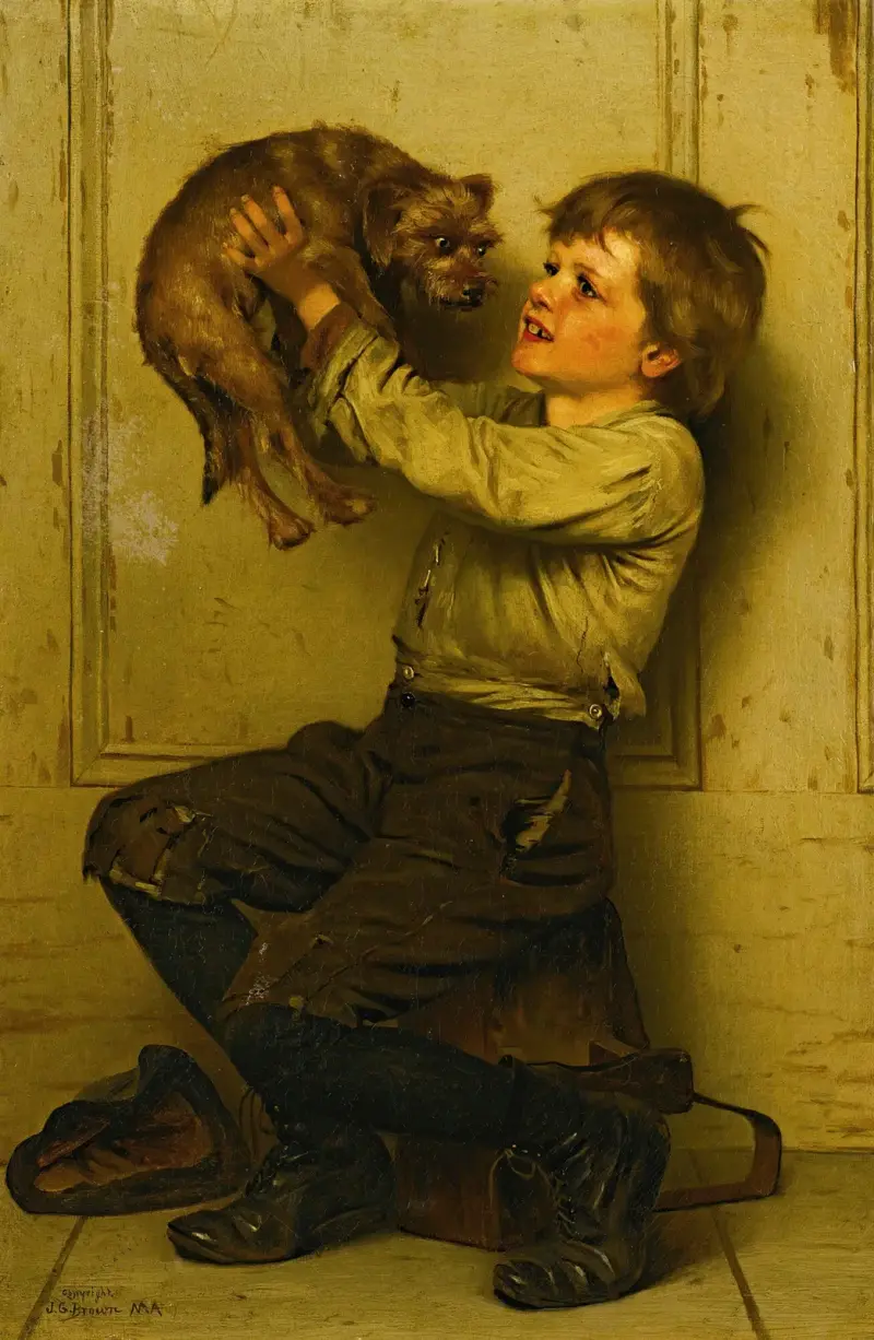 Du bist eine Schönheit von John George Brown