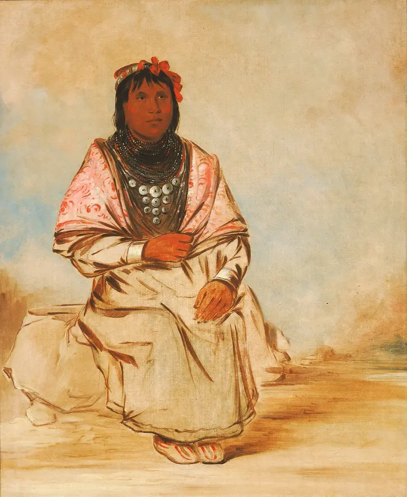 En seminolekvinna av George Catlin