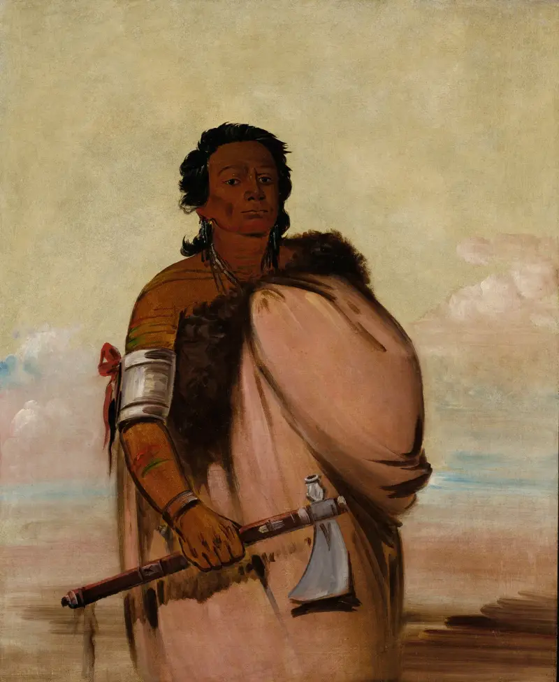 Ah’-Sho-Cole, Rotten Foot, a Noted Warrior av George Catlin