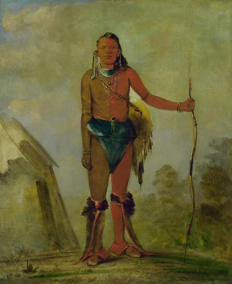 Aih-No-Wa, The Fire, a Fox Medicine Man av George Catlin