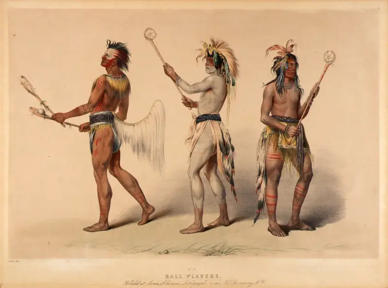 Ball Players av George Catlin