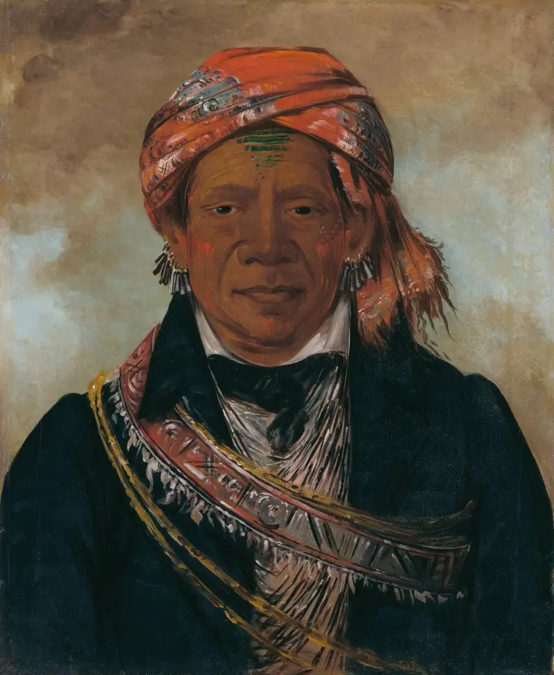 Bód-A-Sin, Chief of The Tribe av George Catlin