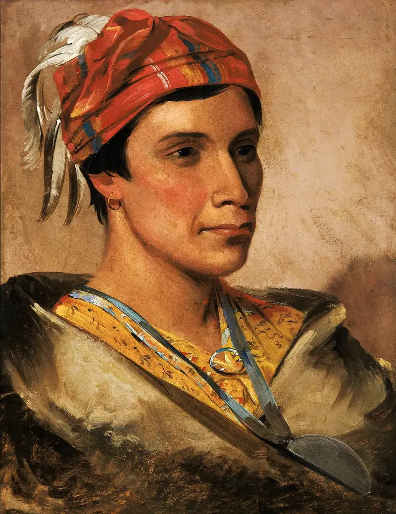 Bread, hövding för stammen av George Catlin